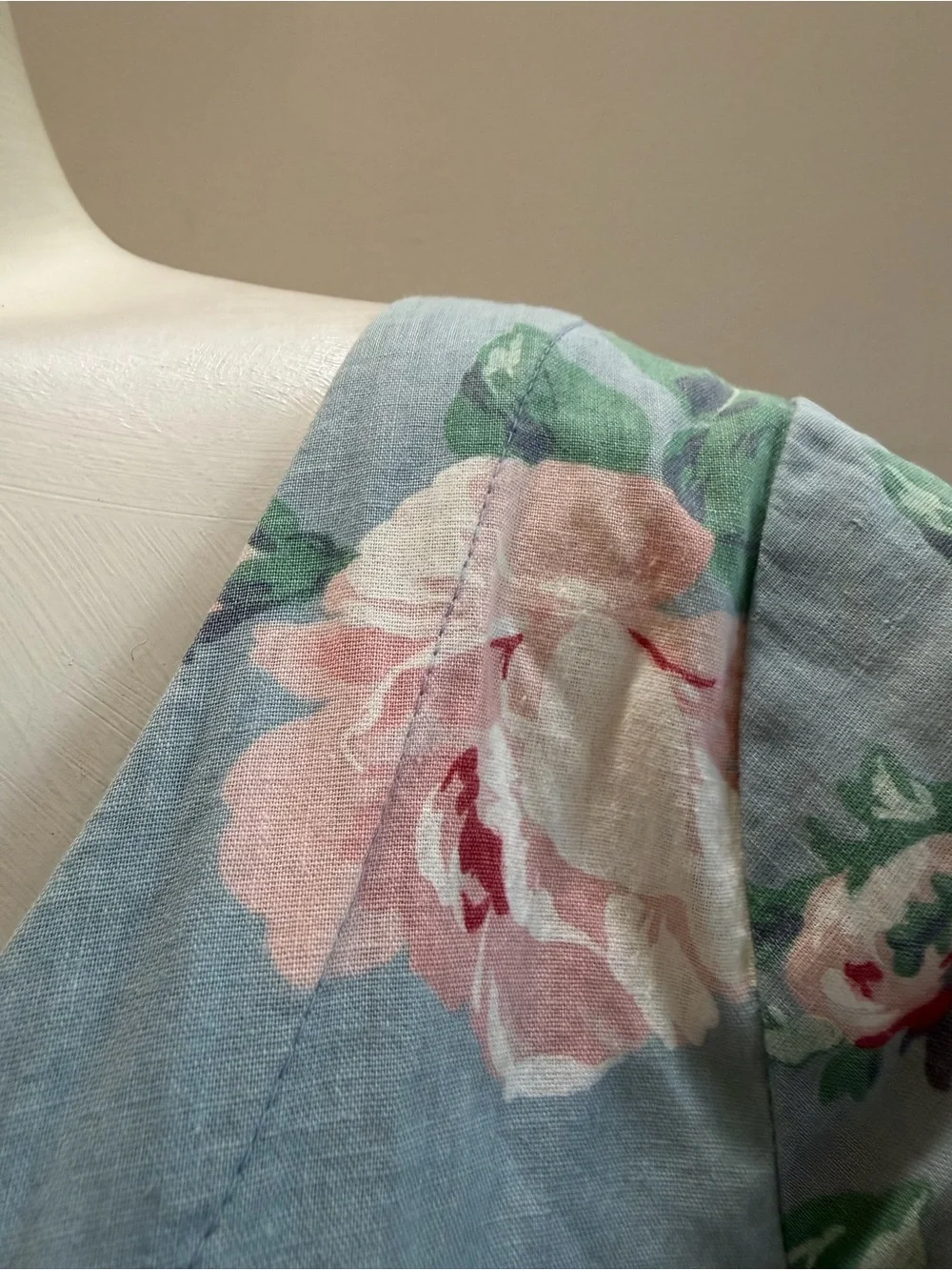 Vintage S.G. Gilbert Light Blue Floral Midi Dress - Classic Fit